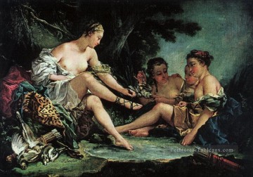Dianas retour de la chasse François Boucher Nu Peinture à l'huile